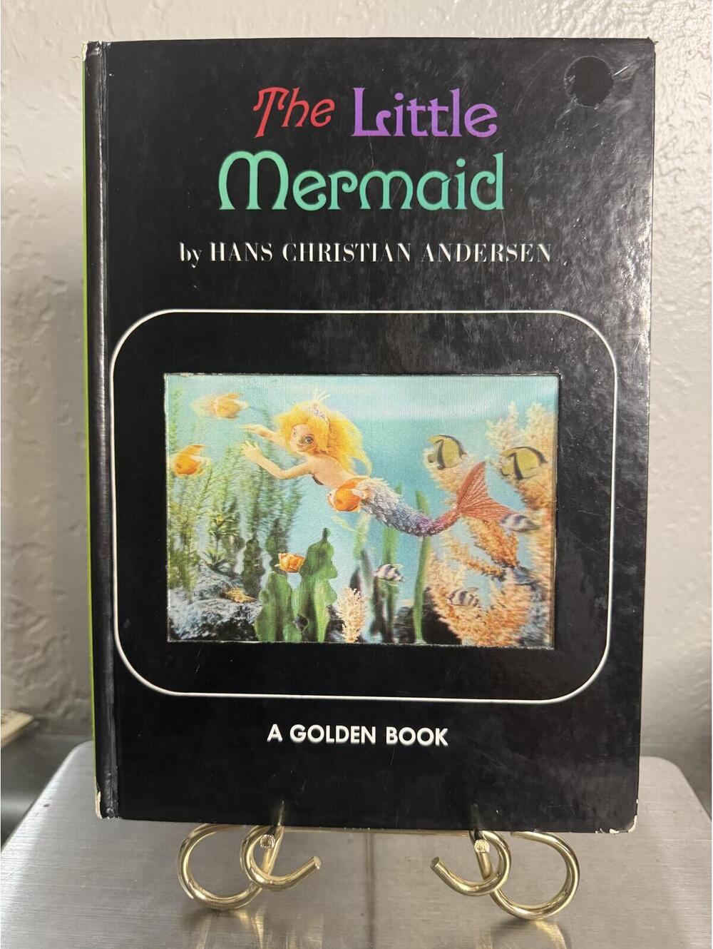 Vintage Little Mermaid/Hans Christian Andersen Lenticular cover Golden Book 1968